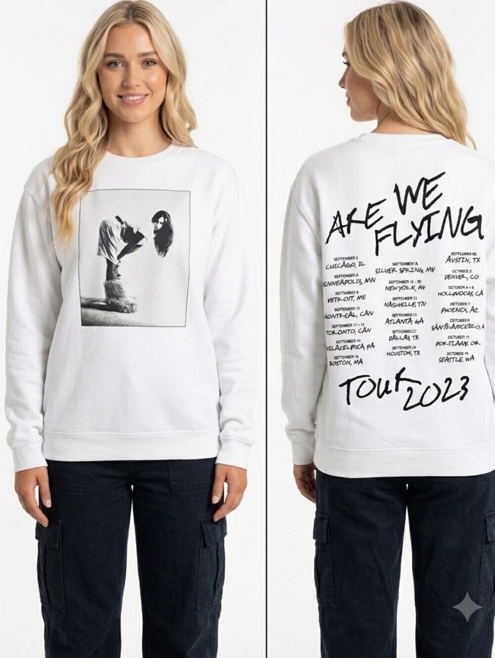 Tate McRae Are We Flying Tour Merch 2023 Sweatshirt  Official  Size M